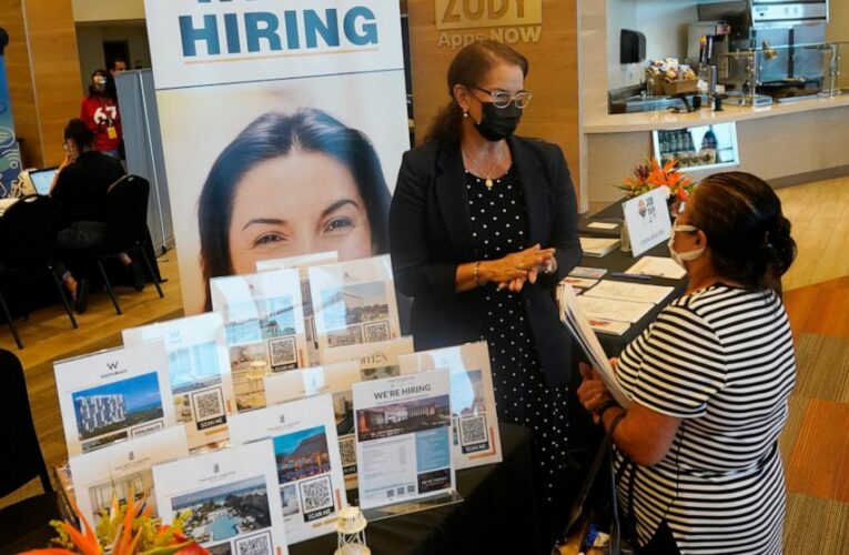Americans applying for jobless aid is lowest since 1969