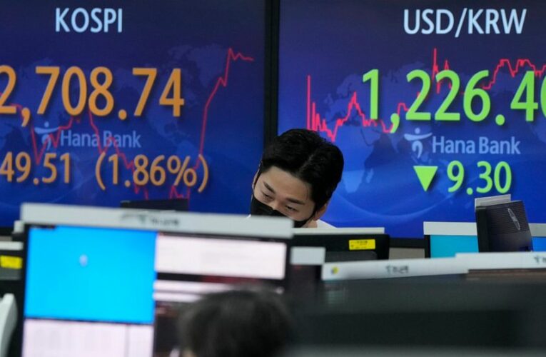 Wall Street’s big rally slows as oil climbs back above $100