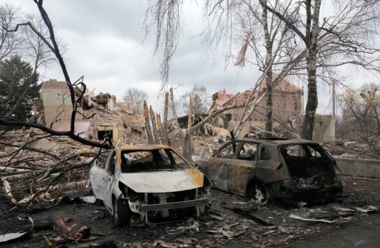 As world leaders meet one month into the Russian invasion, the US announced new sanctions and help for Ukrainian refugees