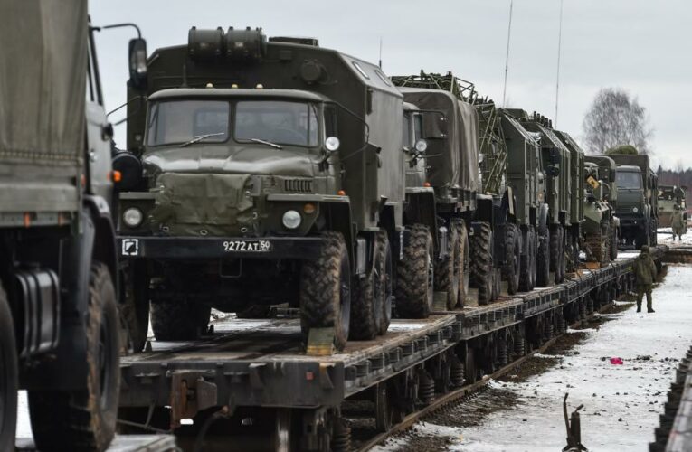 Supply: Images of Russian trucks highlight its military’s struggles