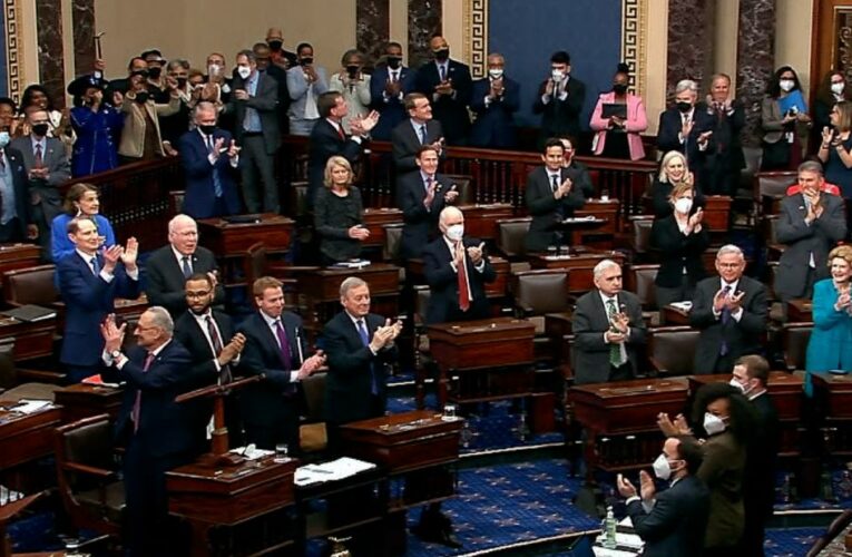 Video: Stunning moment applause erupts in Senate chamber after Brown Jackson is confirmed