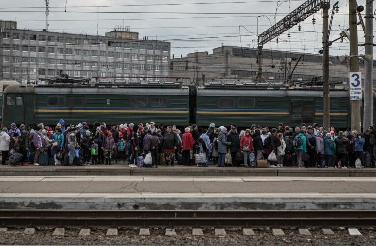 At least 27 are dead and 30 injured at a crucial evacuation hub in eastern Ukraine, with officials fearing final casualty numbers will be much higher