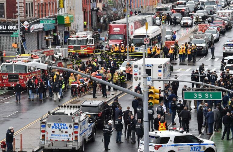 Another eight people were injured in the morning rush hour incident, authorities say