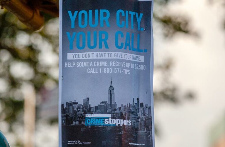 What is the NYPD Crime Stoppers hotline?