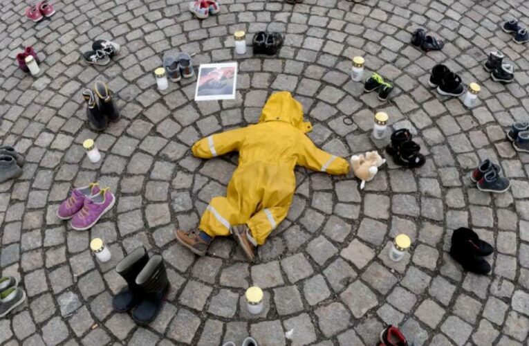 Emotional reality: Some Russians think images of these killed children are fake. Keilar shows they are not.