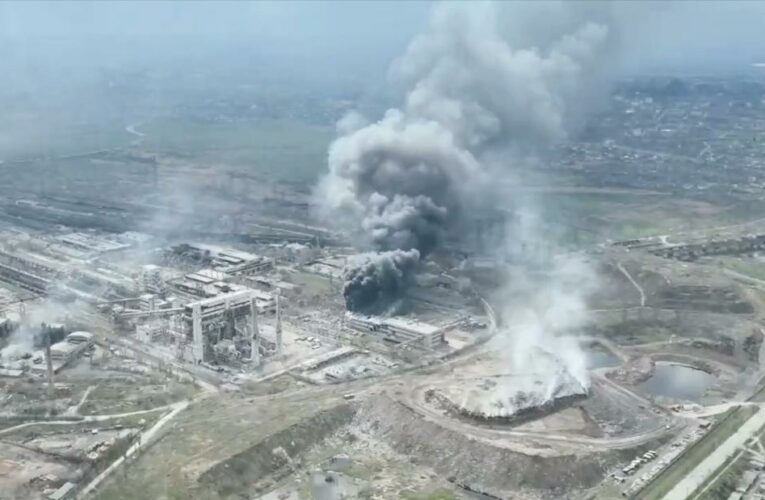 Russia’s foreign minister confirms the new stage of the invasion in the east, as the battle for Donbas is underway and a plant sheltering civilians is blasted