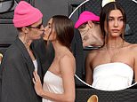 Grammys 2022: Hailey Bieber looks ethereal with husband Justin Bieber on the red carpet