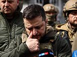 Emotional Zelensky says he finds it ‘difficult to talk’ as he surveys carnage at Bucha