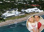 Huge marquees are erected at Nicola Peltz’s &pound;76million family home ahead of wedding