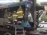 Bus smashed into pylon in Seven Hills, Sydney with passengers in hospital