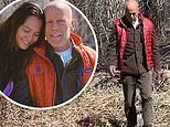 Bruce Willis on nature walk with wife Emma Heming Willis and daughter Mabel after aphasia diagnosis