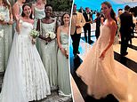 Celeb stylist Micaela Erlanger is joined by bridesmaid Lupita Nyong’o at Miami wedding
