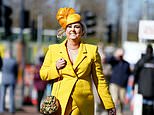 Glamorous racegoers let their hair down as they arrive at Aintree for Ladies Day festivities 