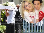White flowers are delivered to Brooklyn Beckham and Nicola Peltz’s wedding