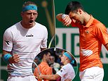 World No 1 Novak Djokovic is DUMPED OUT of Monte Carlo Masters by Alejandro Davidovich Fokina