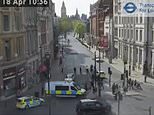 A 29-year-old man is being held on suspicion of trying to murder two police officers in Westminster