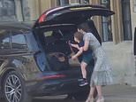 The playful Prince! Adorable moment mischievous Prince Louis danced around outside Windsor Castle