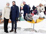 Norway’s Crown Prince Haakon and Princess Mette-Marit arrive in Svalbard