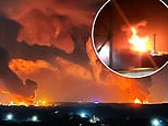 Giant inferno at Russian oil storage amid suspicion of strike by Ukraine 