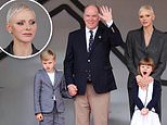 Princess Charlene makes first public appearance with husband Prince Albert since November