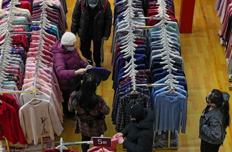 China’s economy grows still-weak 4.8% in January-March