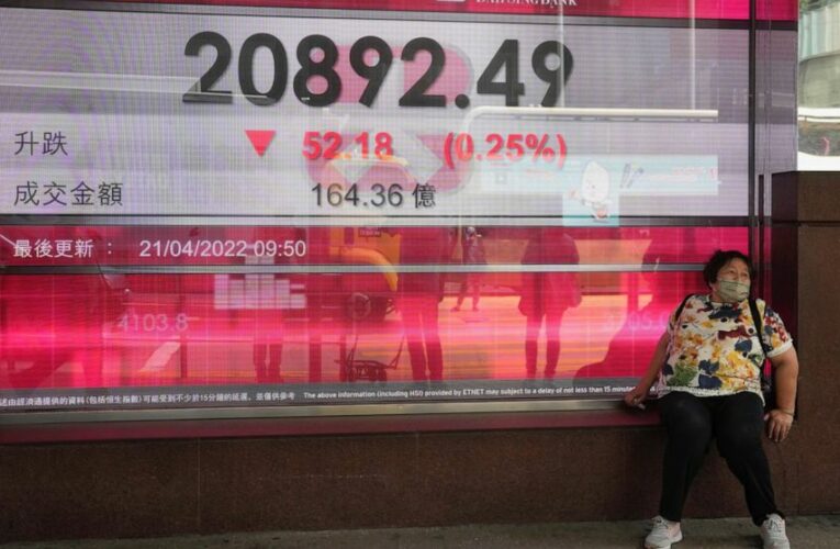 Asian shares decline after Fed chief’s comments on inflation