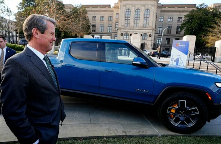 Rivian electric car plant blasted by foes at Georgia meeting