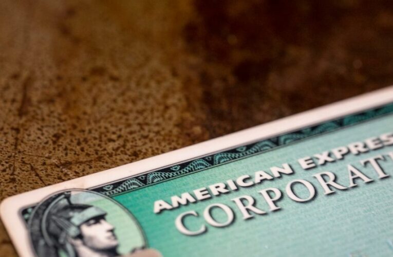 American Express profits fall slightly, but spending jumps