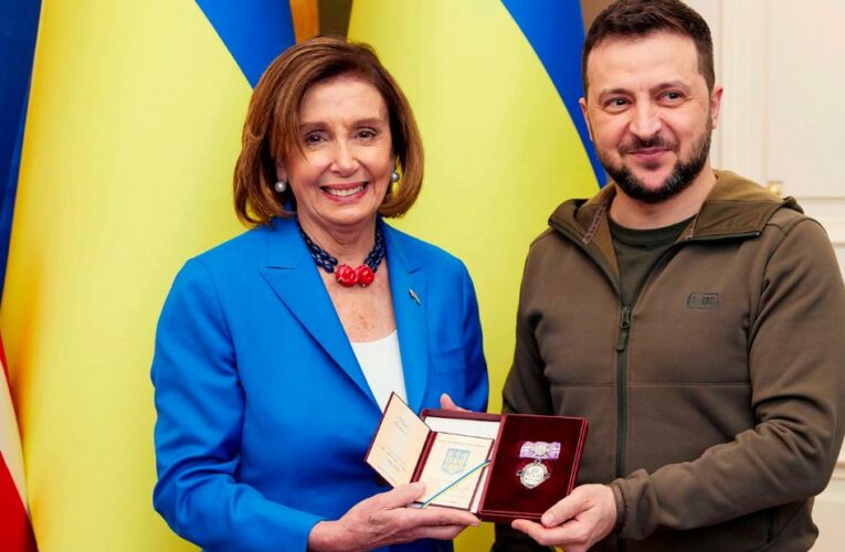 The House Speaker led a delegation to meet with Volodymyr Zelensky. She’s the highest-ranking US official to travel to Ukraine since Russia invaded.