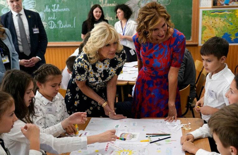 Refugee crisis: Jill Biden in Romania hears firsthand stories of Ukrainian mothers and children fleeing the war