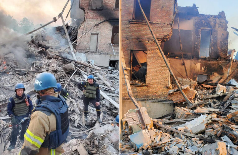 An estimated 90 people were sheltering in the school before it was leveled by Russian bombs. Only 27 people emerged from the attack alive.