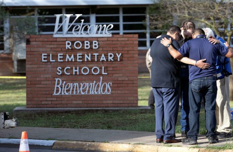 The shooter then ran inside the school and barricaded himself in a classroom until he was killed by officers