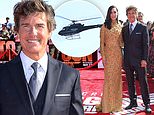 Tom Cruise arrives at Top Gun: Maverick premiere via HELICOPTER to the USS Midway in San Diego