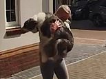 Woman uses her ninja reflexes to catch her dog after it plunges from a bathroom window [Video]