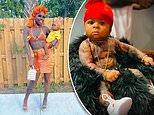 Mother is SLAMMED for putting fake tattoos all over one-year-old – accused of making him ‘gangster’