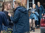 Kate Winslet is pictured with her daughter, 21, filming C4’s I Am Ruth show