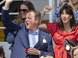 David and Samantha Cameron enjoy winning bet on Sam’s old aide Isabel Spearman at Newbury races&nbsp;