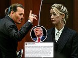 ‘What a lovely couple!’ Trump weighs in on the Amber Heard and Johnny Depp trial
