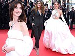Anne Hathaway is among the stars arriving for the Armageddon Time screening at Cannes Film Festival