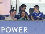 Rebekah Vardy beams as she arrives to watch husband Jamie on final day of Premier League season