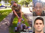 Moment officer shoots black man seconds after he is told to raise his hands in chilling footage 