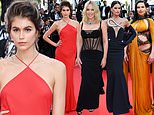Kaia Gerber, Kylie Minogue, Izabel Goulart and a VERY pregnant Adriana Lima lead the red carpet