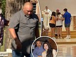 Haunting video shows widower of Texas teacher laying flowers at memorial just hours before he died
