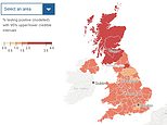 How rife is Covid in YOUR area? Interactive map reveals current hotspots are all in Scotland