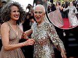 Helen Mirren, 76, and Andie MacDowell, 64, giggle and DANCE at the Cannes Mother And Son premiere