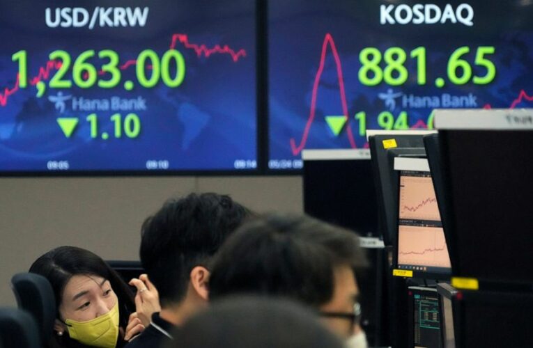 Wall Street points lower, dragged down by tech, social media
