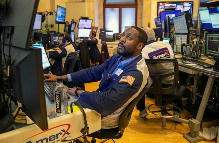 US stocks gain ground following 7 straight weeks of losses