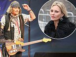 Johnny Depp parties backstage with supermodel ex-girlfriend Kate Moss