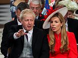 Boris Johnson and his wife Carrie arrive at St Paul’s for Queen’s Platinum Jubilee service