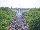 Ticket holders queue for up to 12 hours ahead of star-studded Party at the Palace TONIGHT